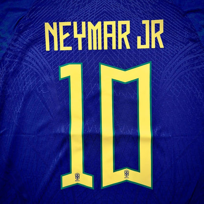 Brazil World Cup 2022 Neymar Jr Retro Football Jersey