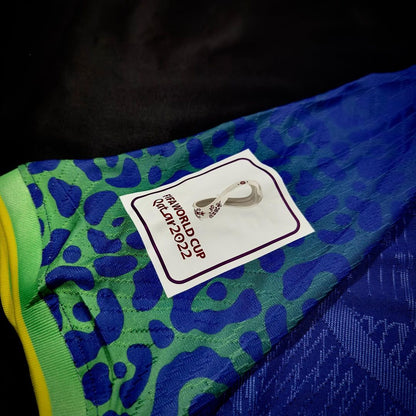 Brazil World Cup 2022 Neymar Jr Retro Football Jersey