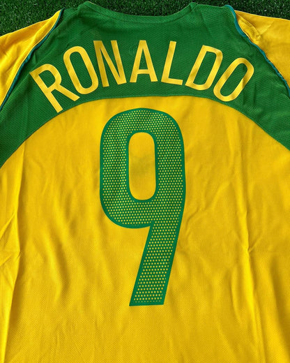 Ronaldo Nazario Brazil 2004-2006 Retro Football Jersey