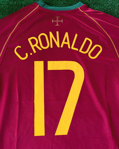 Portugal World Cup 2006 Cristiano Ronaldo Patch Retro Football Jersey