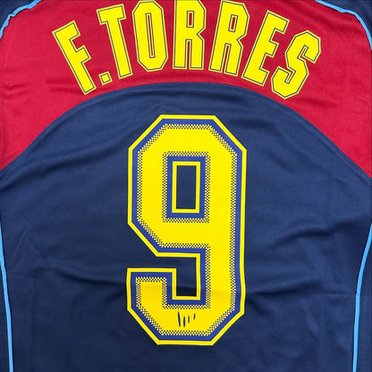 Fernando Torres Atlético Madrid Spider-Man 2003-2004 Long Sleeve Retro Football Jersey Kit