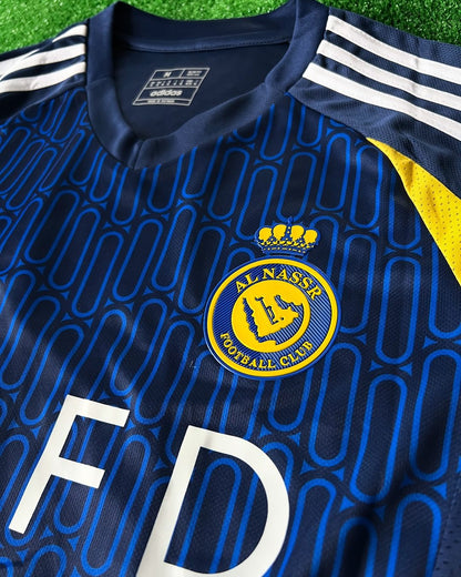 Cristiano Ronaldo #cr7 Al Nassr 2025 Home Saudi Black Blue Football Jersey