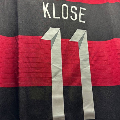 Germany World Cup 2014 Miroslav Klose Deutschland Black Red Retro Football Jersey