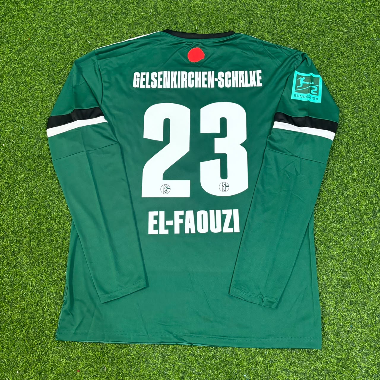 Soufiane El Faouzi 23 Schalke 04 Long Sleeve Gelsenkirchen Special Edition Football Jersey