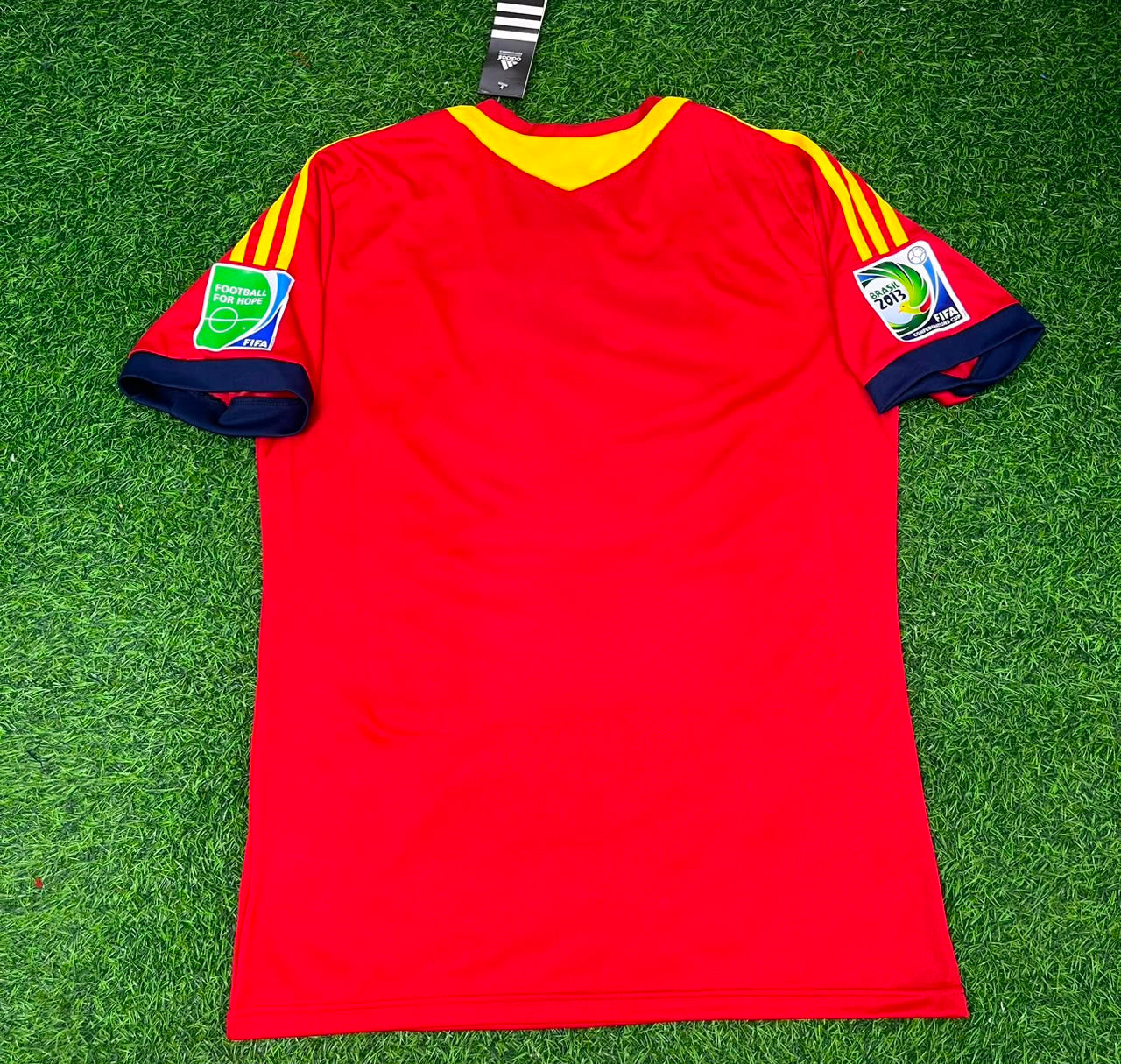 Spain 2013 Confederations Cup Retro Football Jersey