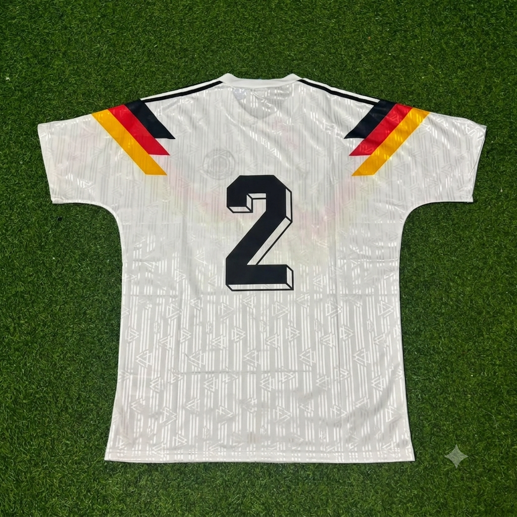 Germany World Cup 1990 Stefan Reuter Retro Football Jersey