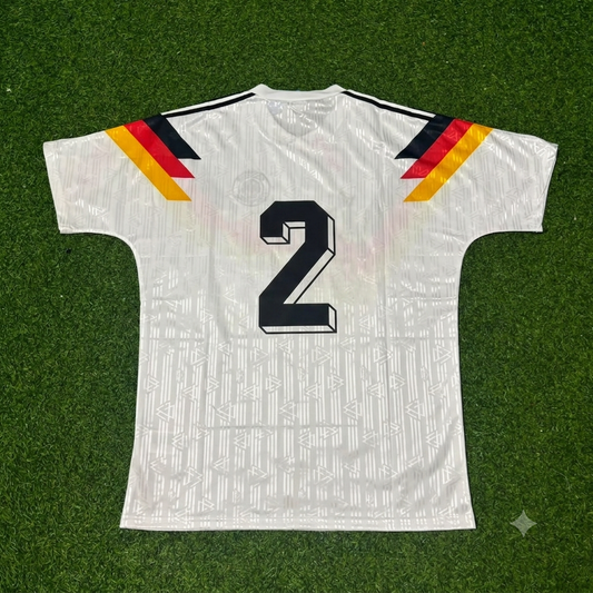 Germany World Cup 1990 Stefan Reuter Retro Football Jersey