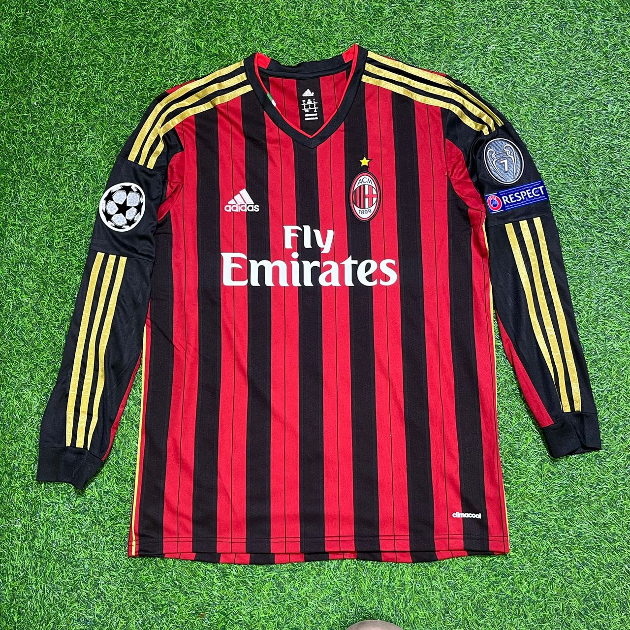 Stephan El Shaarawy AC Milan 2013/14 Long Sleeve Home Retro Football Jersey Collection