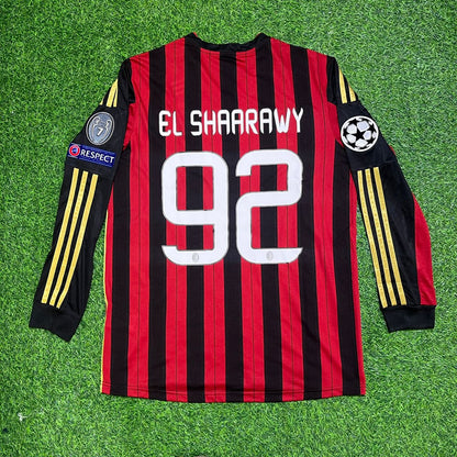 Stephan El Shaarawy AC Milan 2013/14 Long Sleeve Home Retro Football Jersey Collection