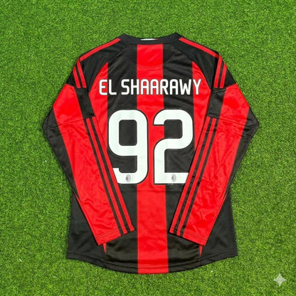 Stephen El Shaarawy AC Milan Home Long Sleeve Retro Football Jersey Kit
