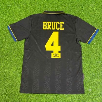 Steve Bruce Manchester United 1992 1993 Retro Retro Football Jersey Kit