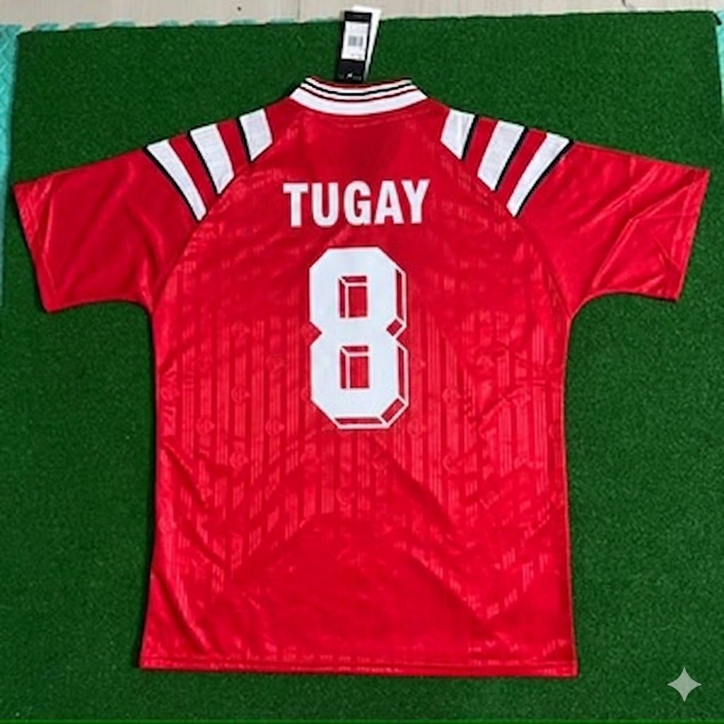 Tugay Kerimoglu Türkiye Turkey Red Nostalgic Retro Football Jersey Kit