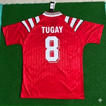 Tugay Kerimoglu Türkiye Turkey Red Nostalgic Retro Football Jersey Kit