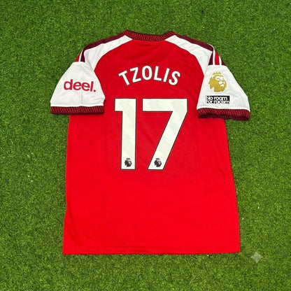Christos Tzolis Arsenal Home 2027 Football Jersey Kit Soccer