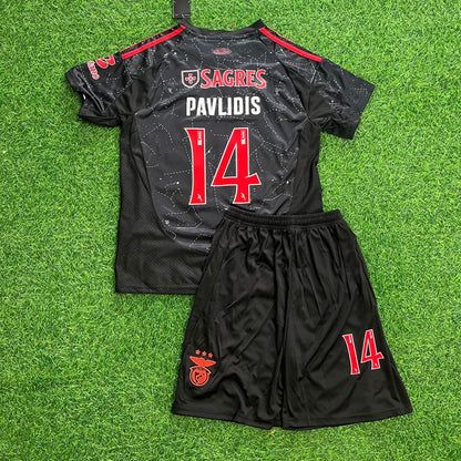 Vangelis Pavlidis Benfica 2026 Home Kids Football Jersey