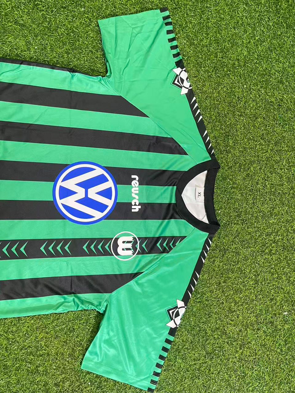 VfL Wolfsburg 1994/1995 Auswärtstrikot Retro Schwarz/Grün Jersey