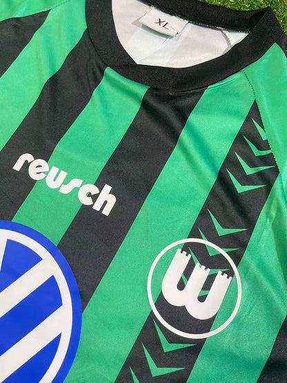 VfL Wolfsburg 1994/1995 Auswärtstrikot Retro Schwarz/Grün Jersey