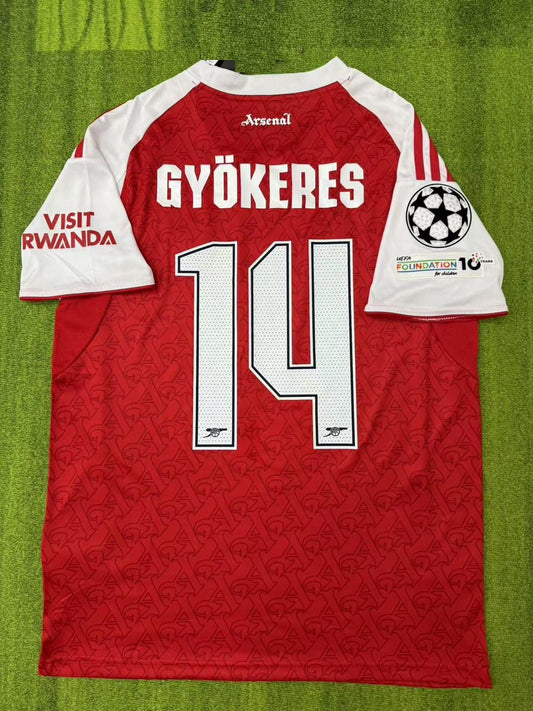 Viktor Gyökeres #14 Arsenal Home CL 2026 Football Jersey Kit Soccer