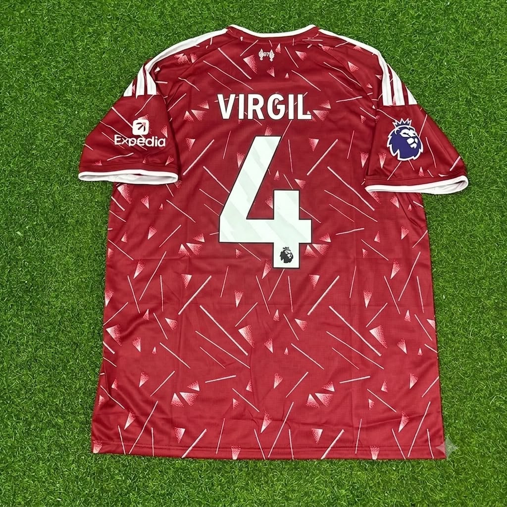 Virgil Van Dijk Liverpool 2027 Red Home Football Jersey Kit