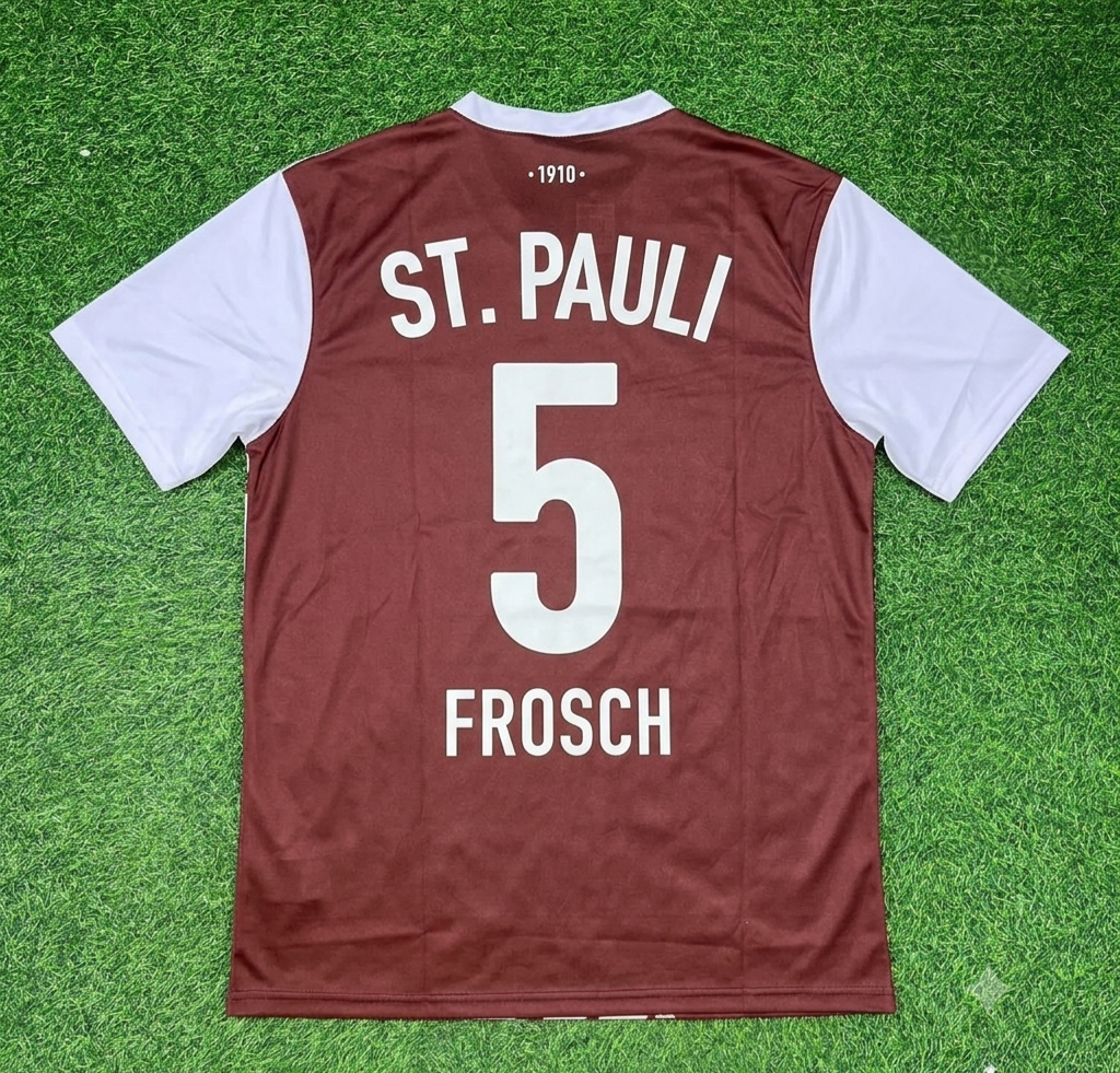 Walter Frosch FC St. Pauli Auswärts Special Retro Fußballtrikot Jersey
