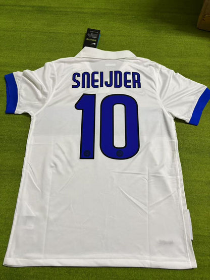 Wesley Sneijder Inter Retro 2009-2010 White Football Jersey
