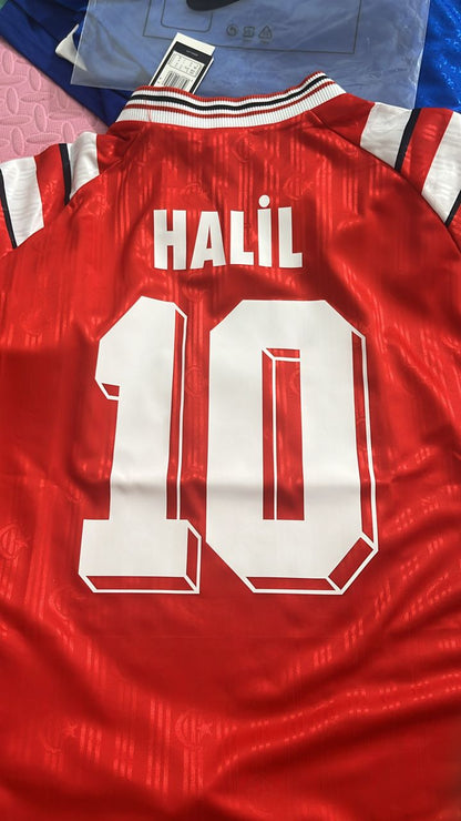Türkiye Efsane Kirmizi Turkey Retro Kirmizi Özel Forma Football Jersey