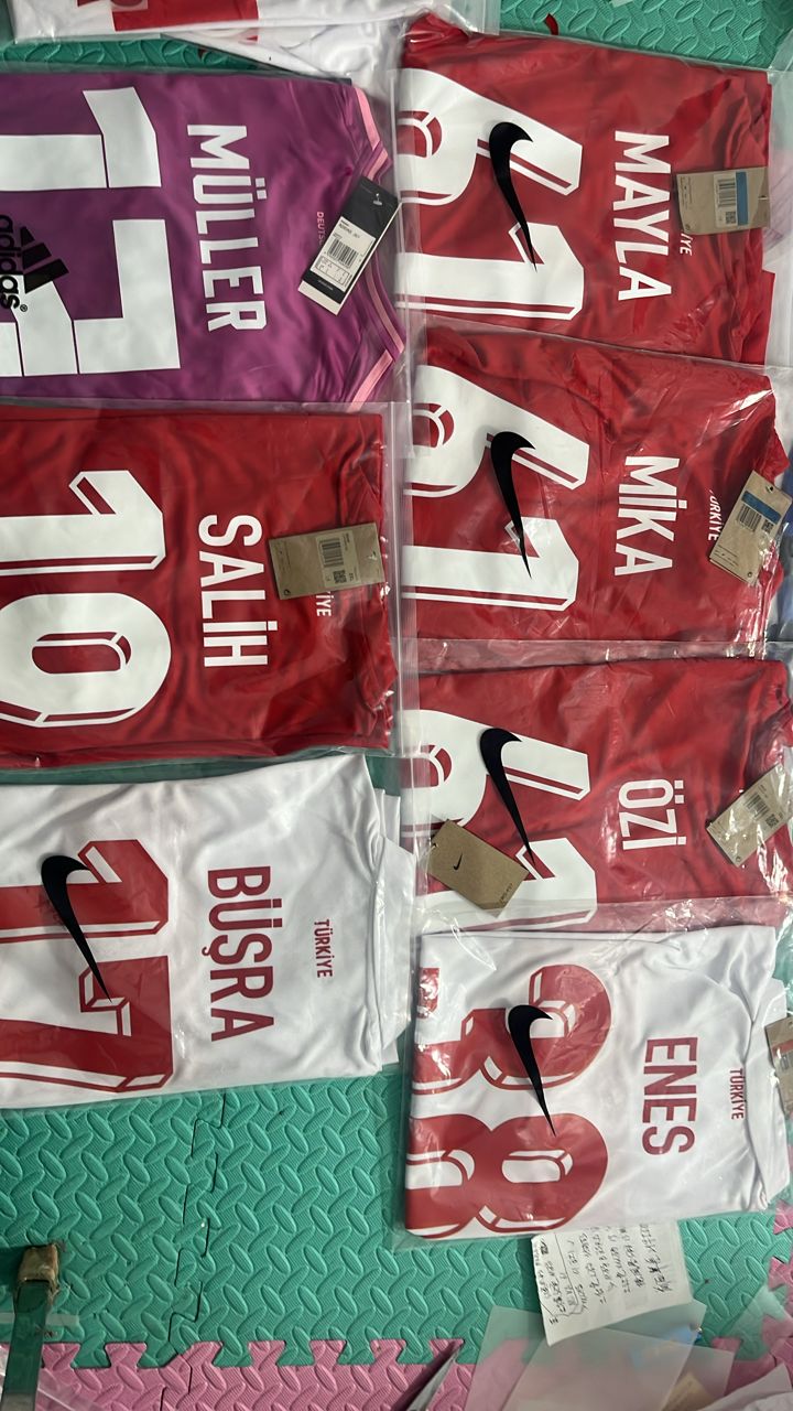 Turkey Turkiye Euro 2024 Avrupa Sampiyonasi Futbol Formasi Jersey Trikot Maillot