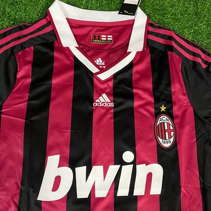 Ronaldinho Gaúcho 80 - AC Milan 2009 2010 Red Black Football Jersey Kit