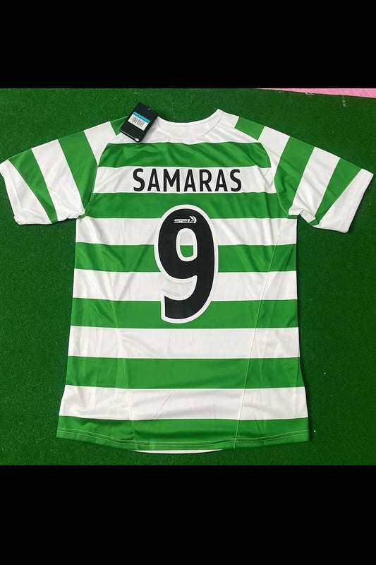 Celtic Georgios Samaras Retro Home Jersey Trikot Maillot Soccer Kit