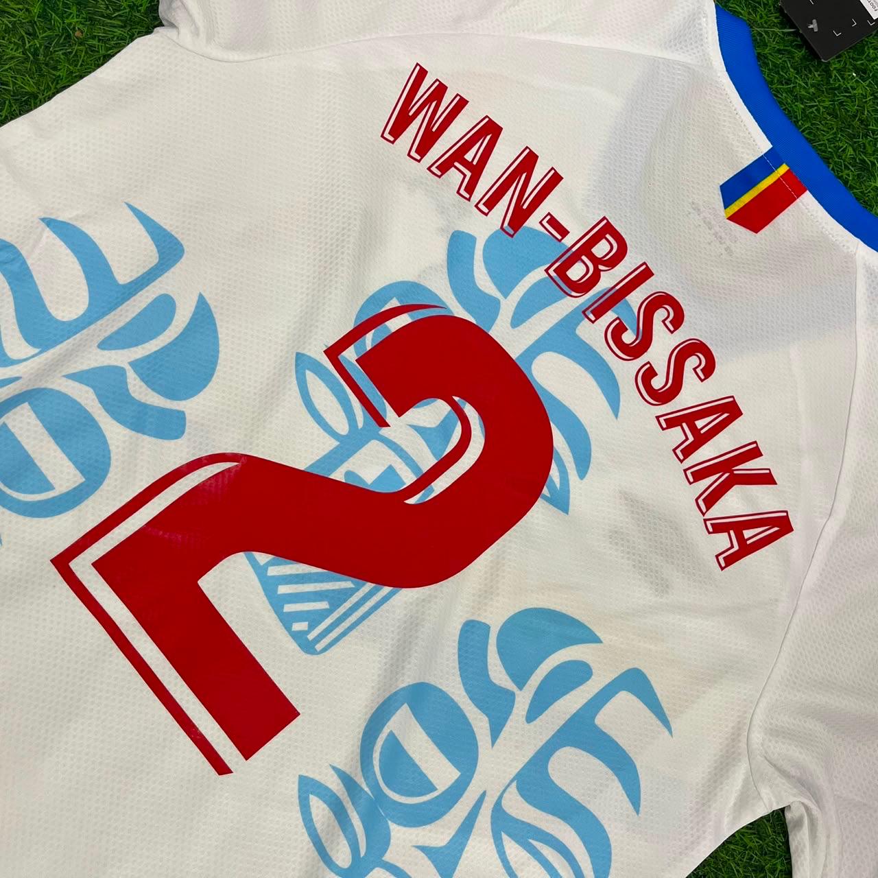 Aaron Wan-Bissaka Democratic Republic of the Congo World Cup 2026 Away Football Jersey Shirt
