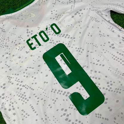 Samuel Eto'o Cameroon Home White Retro Football Jersey Kit