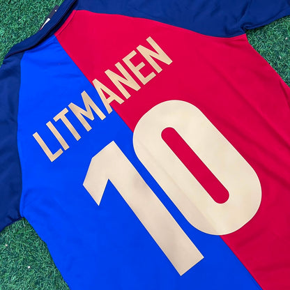 Jari Litmanen Barcelona 1998/1999 Retro Football Jersey Kit