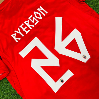 Norway World Cup 2026 Julian Ryerson Red Football Jersey