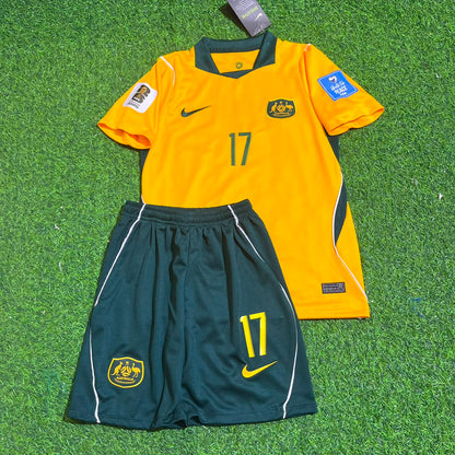Australia World Cup 2026 Nestory Irankunda Kids Football Jersey