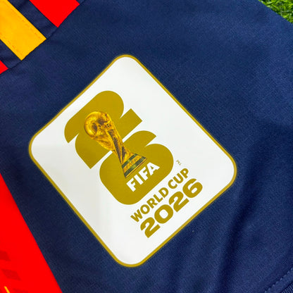 Spain World Cup 2026 Lamine Yamal #19 Two Star Champions Home Jersey Trikot Maillot