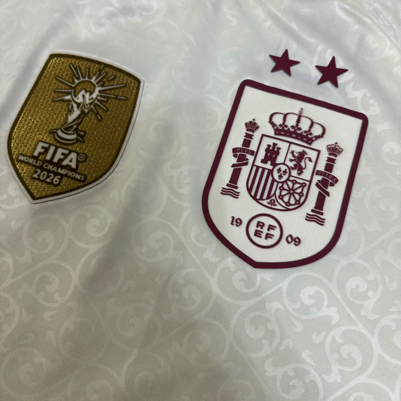 Spain World Cup 2026 Lamine Yamal #19 Two Star Champions Away Jersey Trikot Maillot