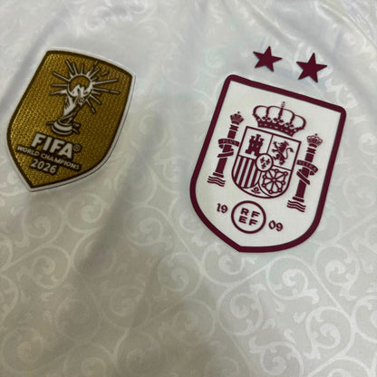 Spain World Cup 2026 Lamine Yamal #19 Two Star Champions Away Jersey Trikot Maillot