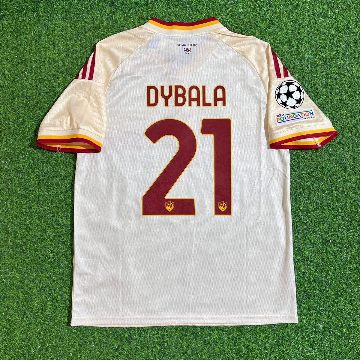 Paulo Dybala #21 Champions League Patch Football Jersey