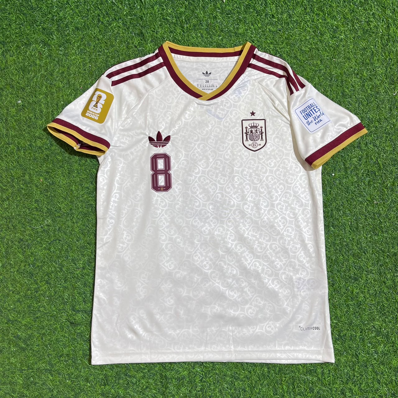 Fabian Ruiz Spain 2026 World Cup Away Kids Football Jersey