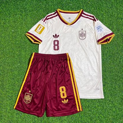 Fabian Ruiz Spain 2026 World Cup Away Kids Football Jersey