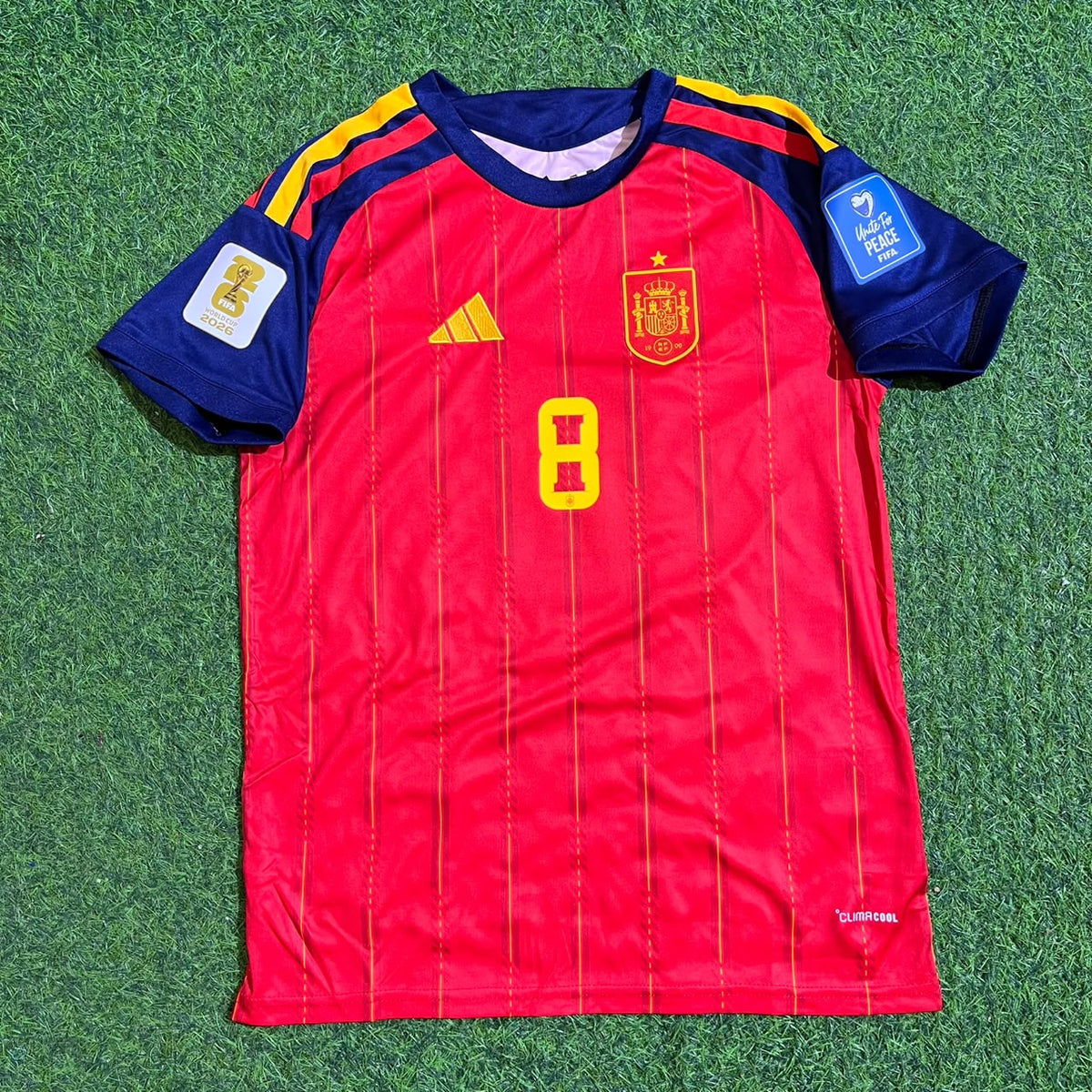 Spain World Cup 2026 Fabian Ruiz #8 Home Kids Football Jersey