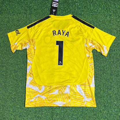 Arsenal 2026-2027 David Raya Away Yellow Goalkeeper Soccer Football Jersey