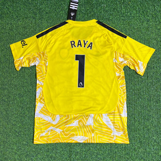 Arsenal 2026-2027 David Raya Away Yellow Goalkeeper Soccer Football Jersey