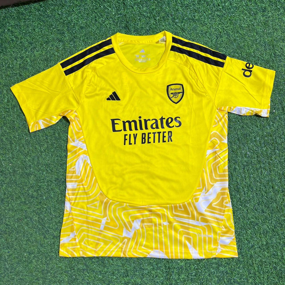 Arsenal 2026-2027 David Raya Away Yellow Goalkeeper Soccer Football Jersey