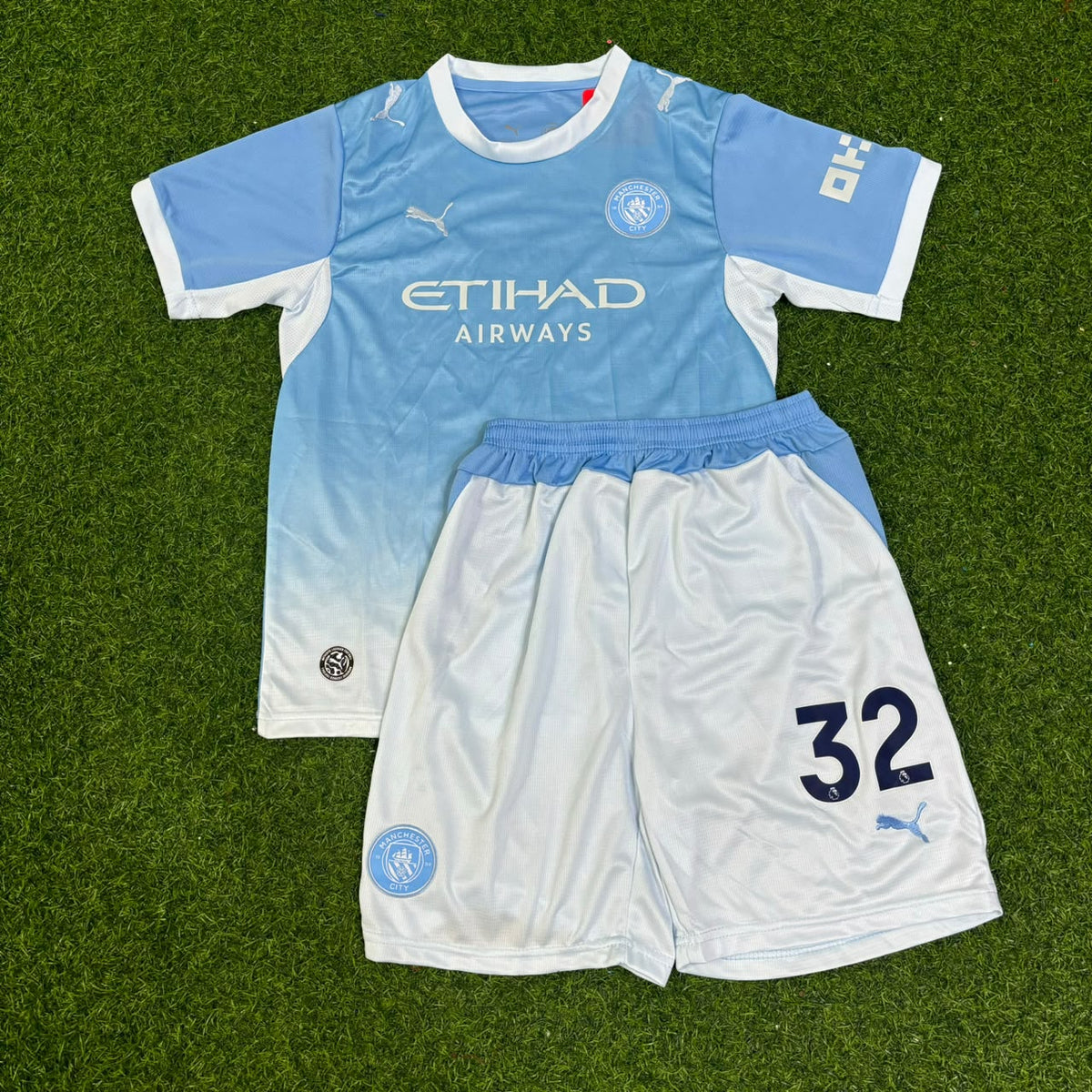Manchester City 2026-27 Ayyoub Bouaddi Home Kids Football Jersey
