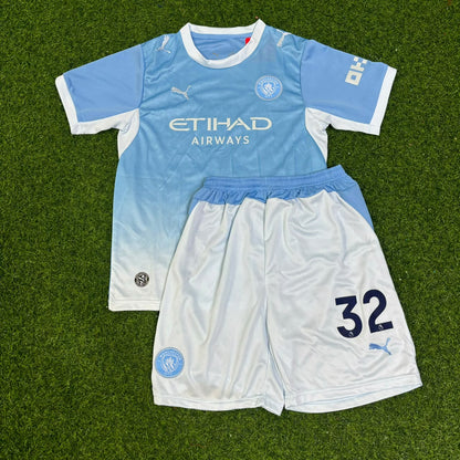 Manchester City 2026-27 Ayyoub Bouaddi Home Kids Football Jersey