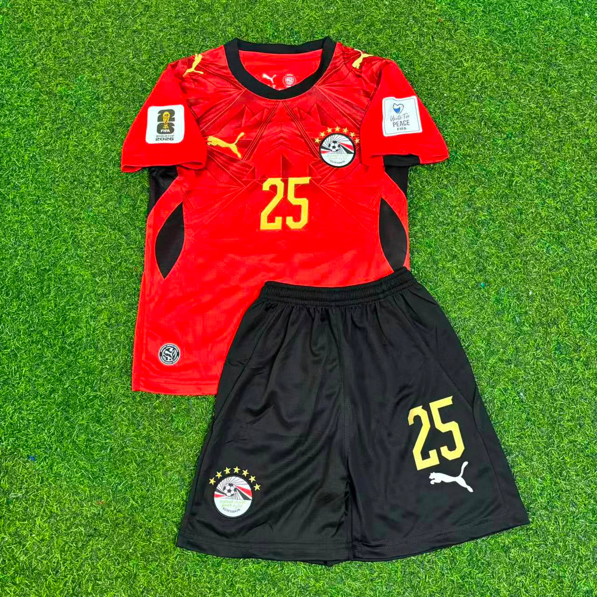 Egypt World Cup 2026 Zizo Home Kids Football Jersey