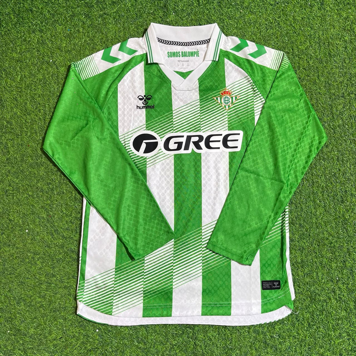 Troy Parrott Real Betis 2027 Home Green White Long Sleeve Football Jersey