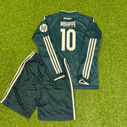 Kylian Mbappe Kids Long Sleeve Football Jersey