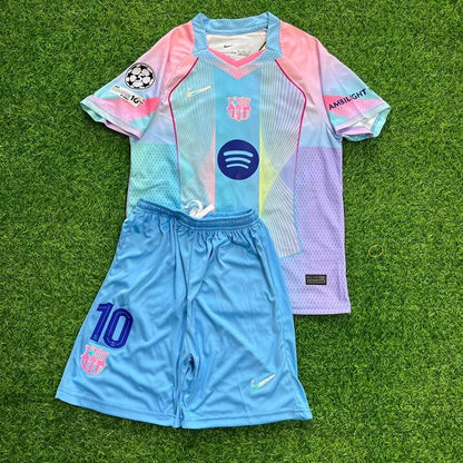 Lamine Yamal Barcelona Miami Sunset New Season 2026 Kids Kinder Soccer Soccer Kit Football Jersey